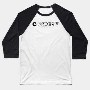 Science Coexist Baseball T-Shirt